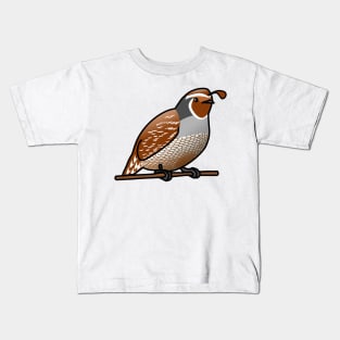 California Quail Kids T-Shirt